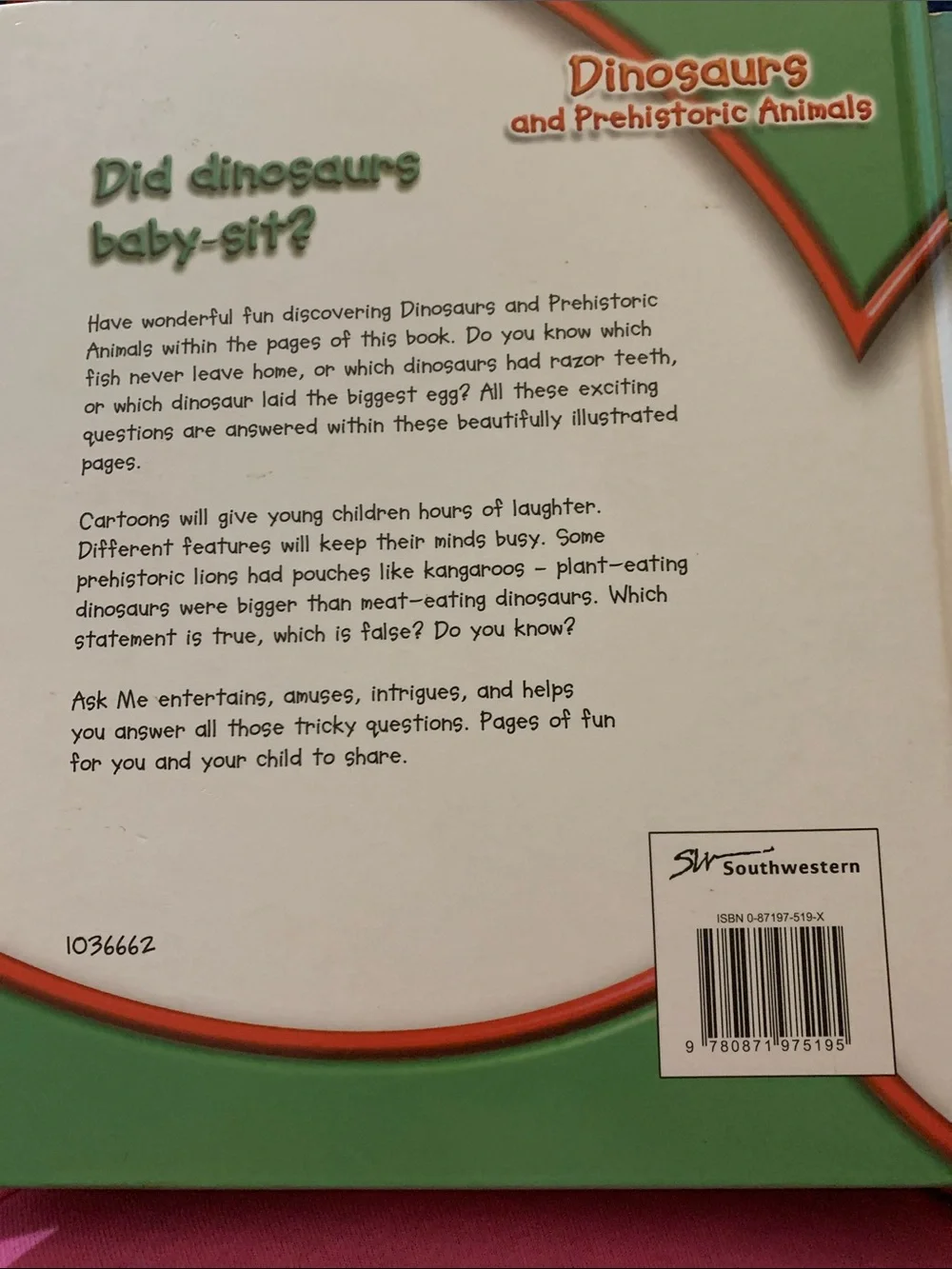 Did Dinosaurs Baby-Sit? - Green Kids Board Book